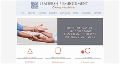 Desktop Screenshot of leadershipembodiment.com